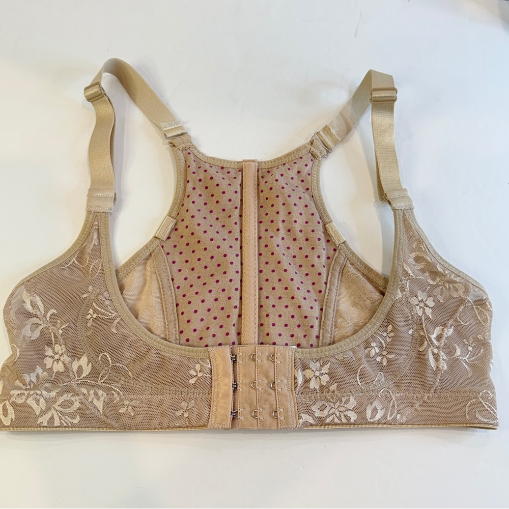 💛✨ Charming Nude Floral Mesh 💛Longline Bralette One Size